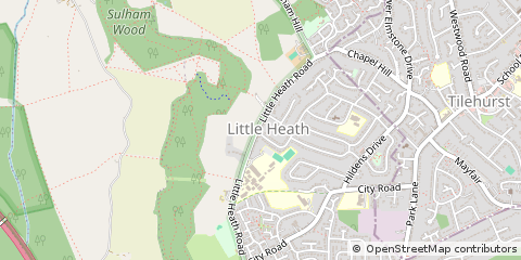 Map of Reading, Berkshire