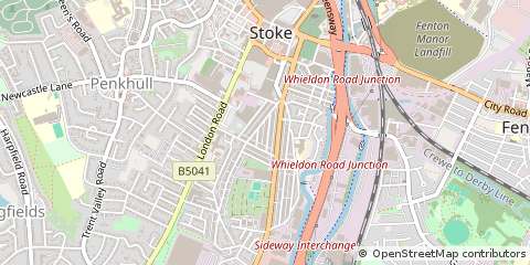 Map of Stoke-on-Trent
