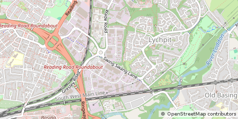 Map of Basingstoke