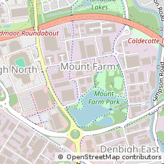 Map of Milton Keynes, Buckinghamshire