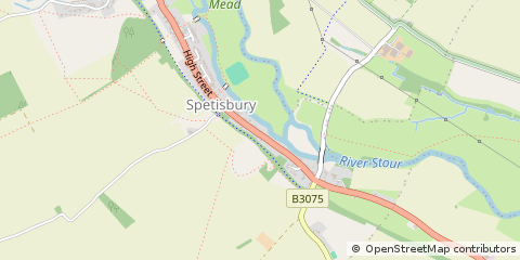 Map of Blandford Forum, Dorset