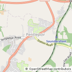 Map of Saundersfoot