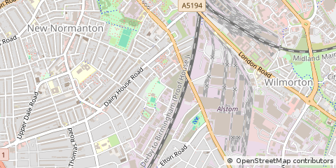 Map of Derby