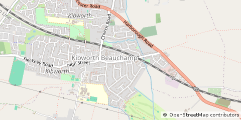 Map of Leicester, Leicestershire