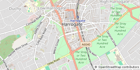 Map of Harrogate, North Yorkshire