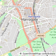 Map of Harrogate, North Yorkshire
