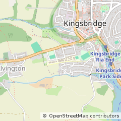 Map of Kingsbridge, Devon