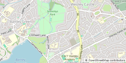 Map of Birmingham, West Midlands