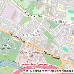 Map of Glasgow, Lanarkshire