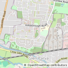 Map of Leicester, Leicestershire