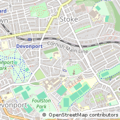 Map of Plymouth, Devon