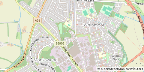 Map of Leeds, West Yorkshire
