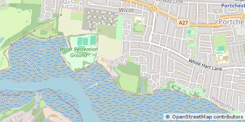 Map of Fareham