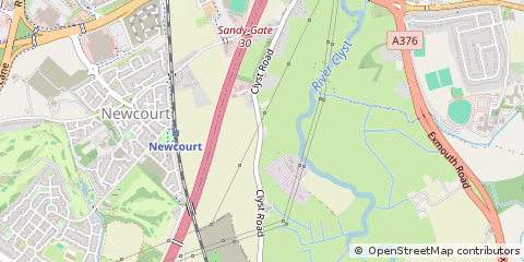 Map of Exeter, Devon