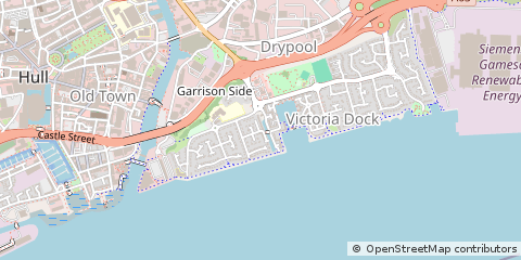 Map of Hull, East Yorkshire