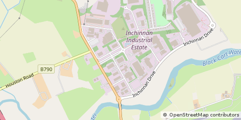 Map of Inchinnan, Renfrewshire