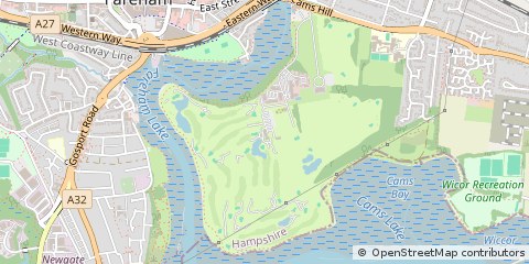 Map of Fareham, Hampshire