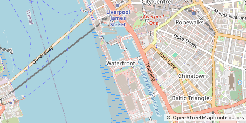 Map of Liverpool, Merseyside