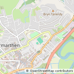 Map of Carmarthen