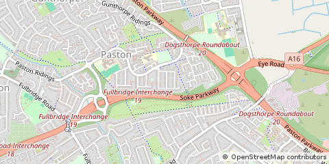 Map of Peterborough, Cambridgeshire