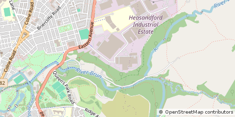 Map of Burnley, Lancashire