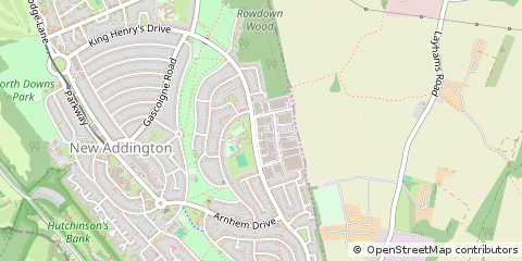 Map of NEW Addington, Croydon.