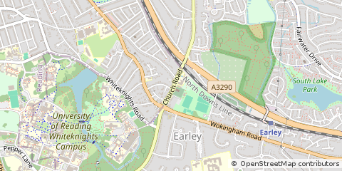 Map of Reading, Berkshire