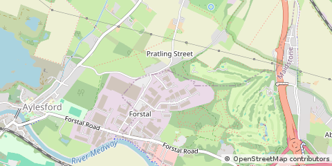Map of Maidstone, Kent