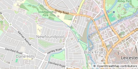 Map of Leicester