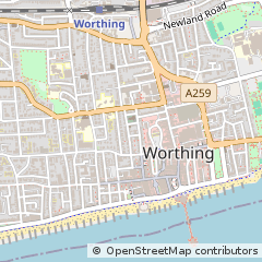 Map of Horsham, West Sussex