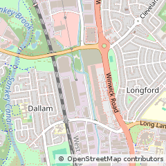 Map of Warrington, Cheshire