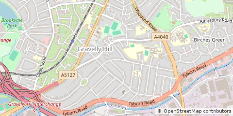 Map of Birmingham, West Midlands