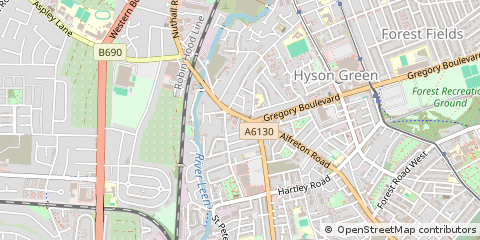 Map of Nottingham