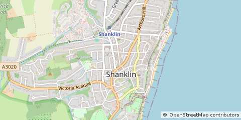 Map of Shanklin, Isle of Wight