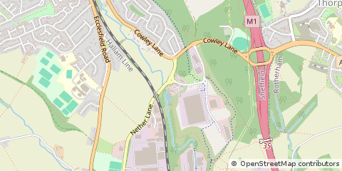 Map of Sheffield
