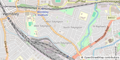 Map of London, Wembley