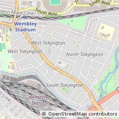 Map of London, Wembley