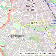 Map of Exeter, Devon