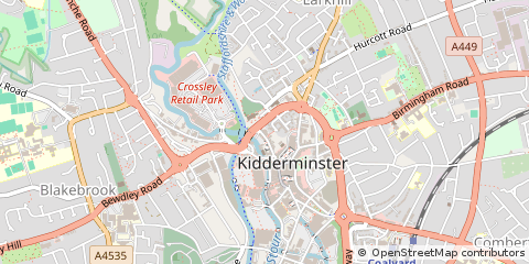Map of Kidderminster