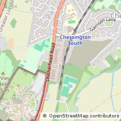 Map of Chessington, Surrey