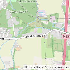 Map of Horley, Surrey