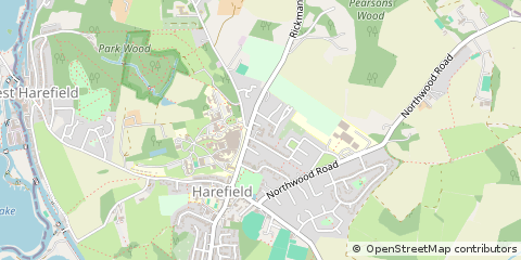 Map of Harefield, Middlesex