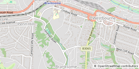 Map of Poole, Dorset