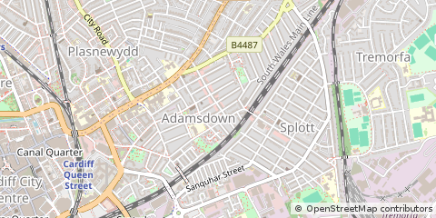 Map of Cardiff