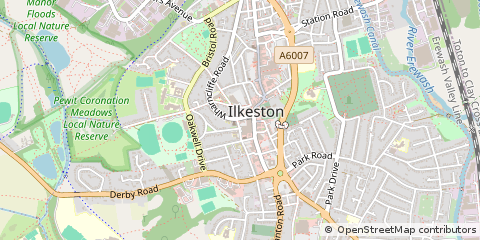 Map of Ilkeston, Derbyshire