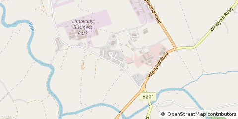 Map of Limavady, Co Londonderry