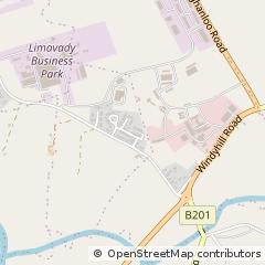 Map of Limavady, Co Londonderry