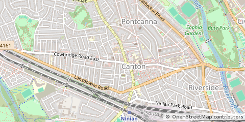 Map of Cardiff