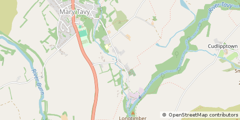 Map of Tavistock, Devon
