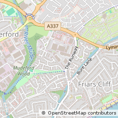 Map of Christchurch, Dorset